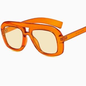 Bold Orange Sunglasses